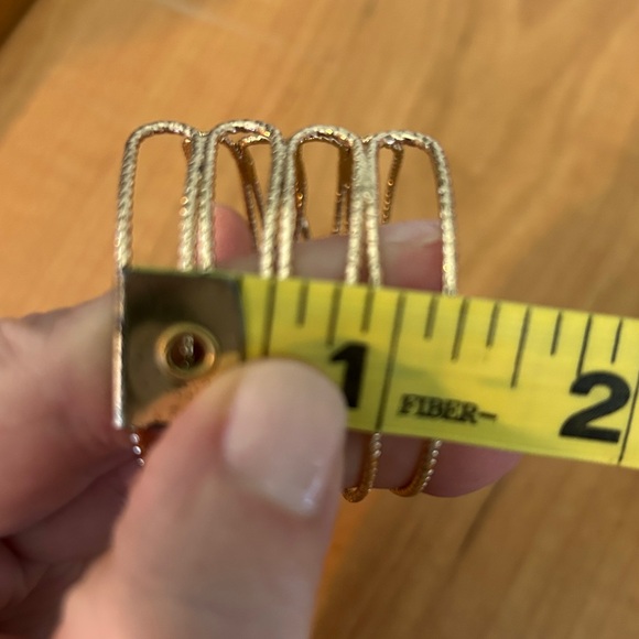 Gold Colored Cuff Bracelet - Picture 6 of 7